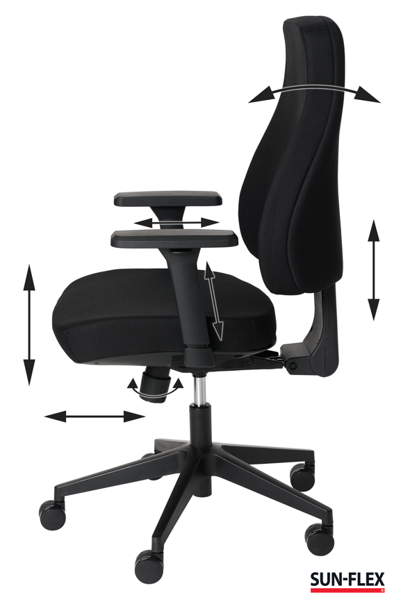 Bestil den lækre OfficeChair MB med medium ryg - kontorstolen med god støtte